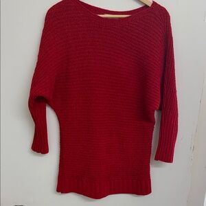 Cozy Red Knit Sweater